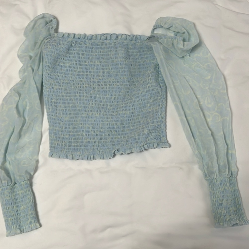 Aritzia Wilfred Blue Top